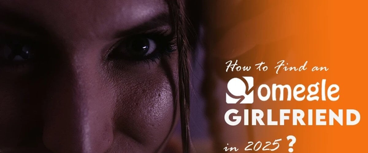 Couple chatting online through a random video chat app